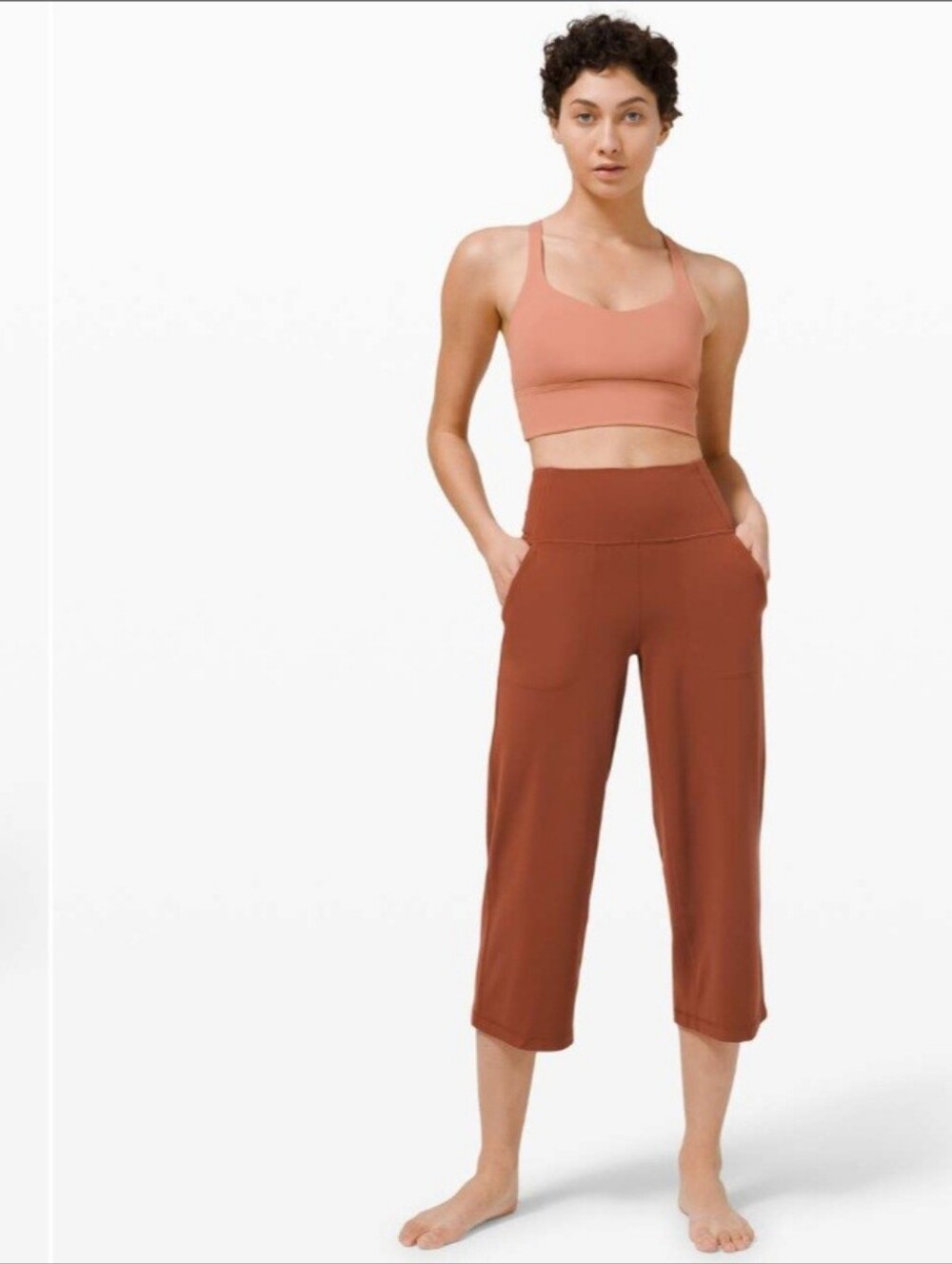 Lululemon Align Wide Leg Super-High-Rise Crop *23/Dark Terracotta